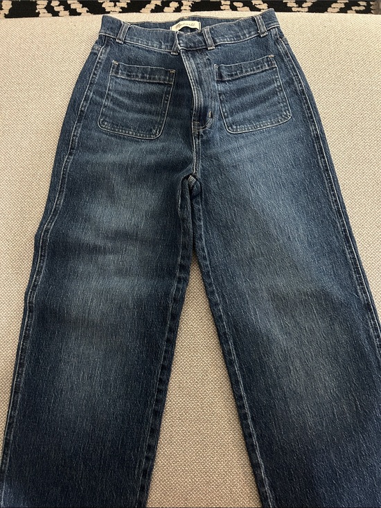 Madewell Denim - Madewell Perfect Vintage Wide-Leg Jeans with Front Patch Pockets